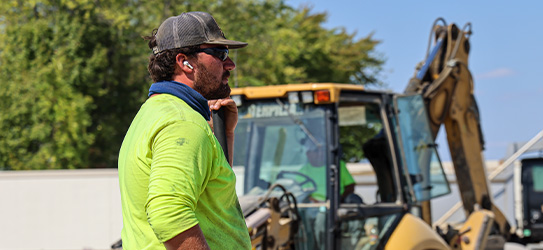 Man Overseeing Construction